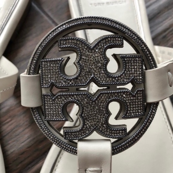 Tory Burch Metal Miller Embellished Sandal - Picture 2 of 6